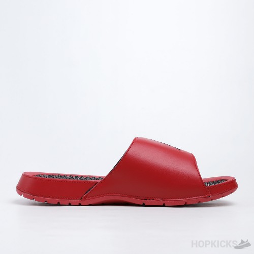 Air Jordan Hydro 5 Retro University Red Black Slides 