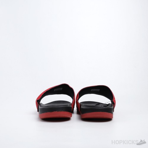 Adilette Core Black Active Red Slides