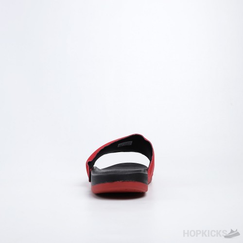 Adilette Core Black Active Red Slides