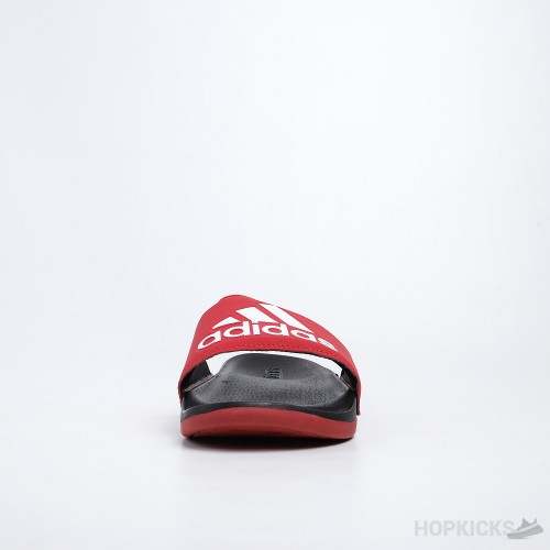 Adilette Core Black Active Red Slides