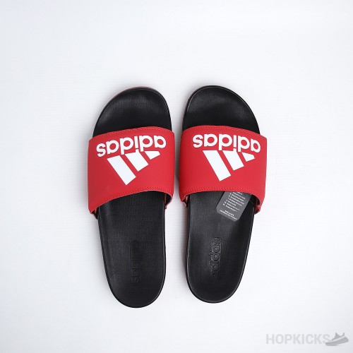 Adilette Core Black Active Red Slides