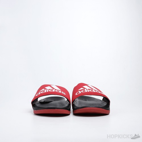 Adilette Core Black Active Red Slides