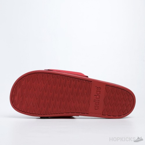 Adilette Core Black Active Red Slides