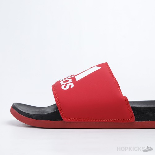 Adilette Core Black Active Red Slides