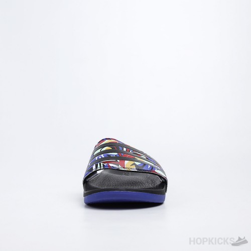 Adilette Farm Rio Camo Blue Slides