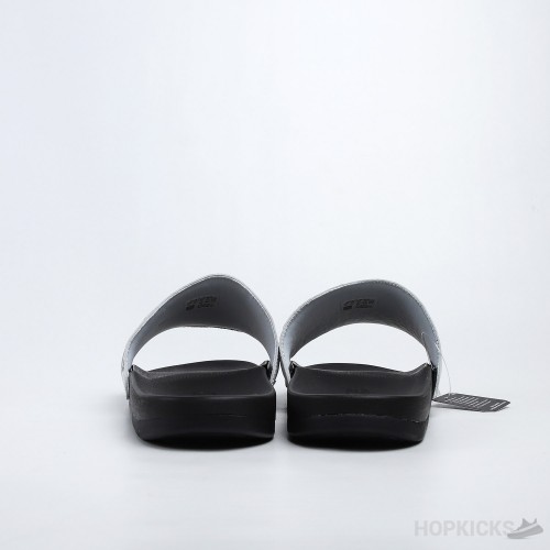 Adilette Cloud White Core Black Slides 