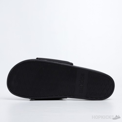 Adilette Core Black White Logo Slides 