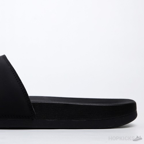 Adilette Core Black White Logo Slides 