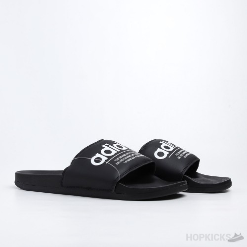 Adilette Core Black White Slides 