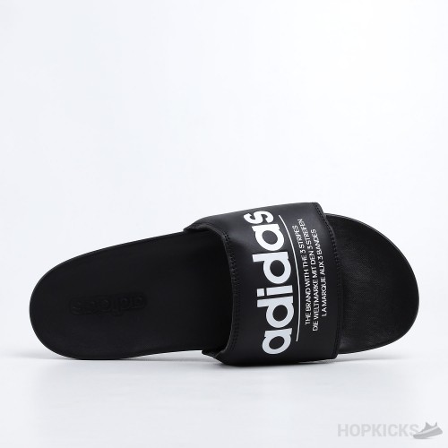 Adilette Core Black White Slides 