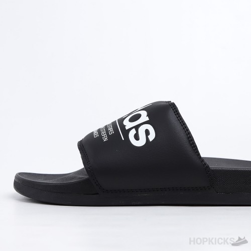 Adilette Core Black White Slides 