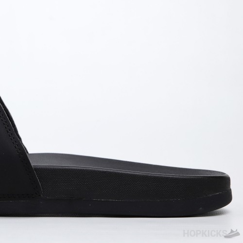 Adilette Gold Metallic Core Black Slides 