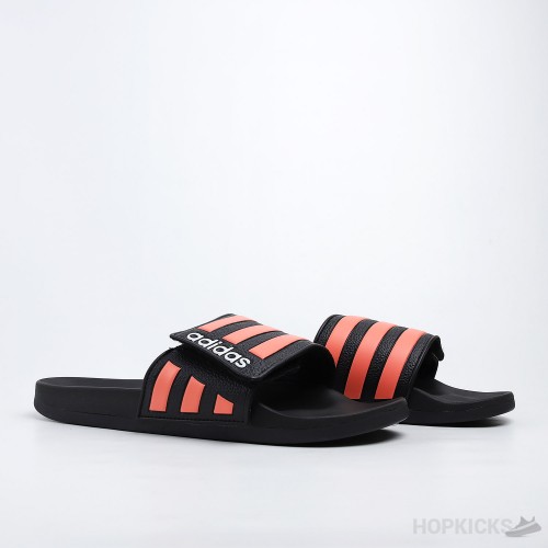 Adilette Core Black Orange Slides