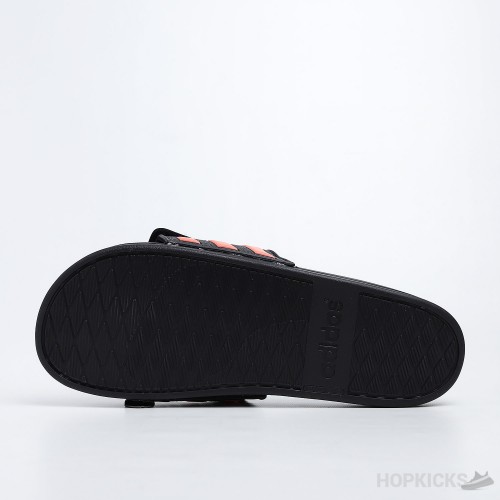 Adilette Core Black Orange Slides