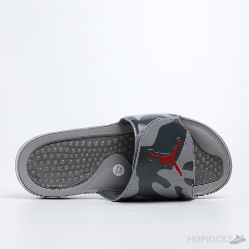 Air Jordan Hydro 4 White Cement Grey Slides