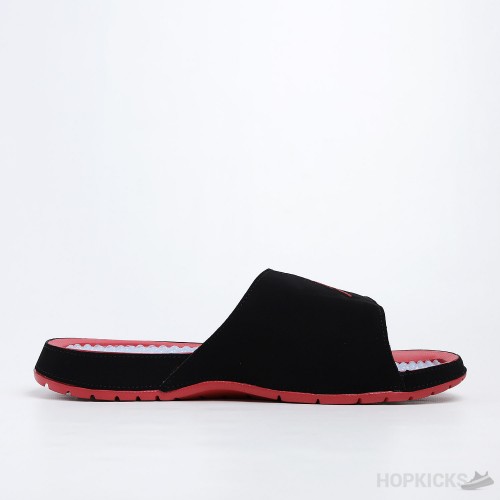 Air Jordan Hydro 5 Retro Black Red Slides 