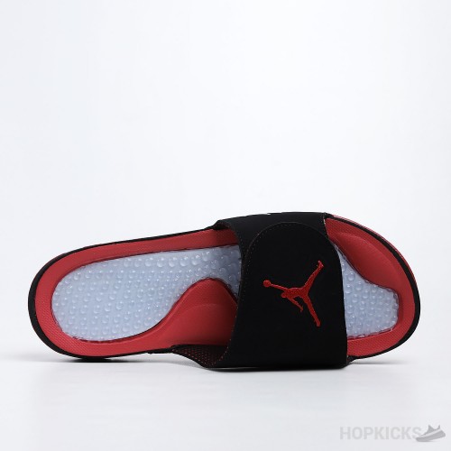 Air Jordan Hydro 5 Retro Black Red Slides 