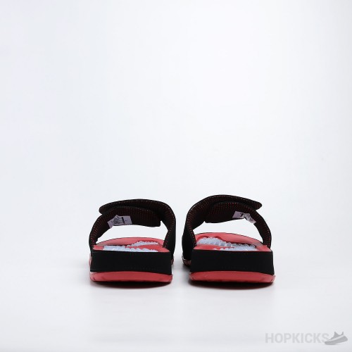 Air Jordan Hydro 5 Retro Black Red Slides 