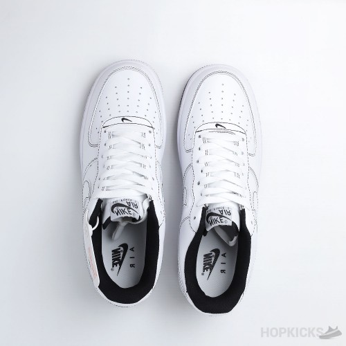 Air Force 1 Low 07 Contrast Stitch White Black