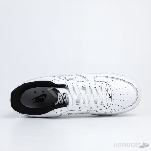 Air Force 1 Low 07 Contrast Stitch White Black