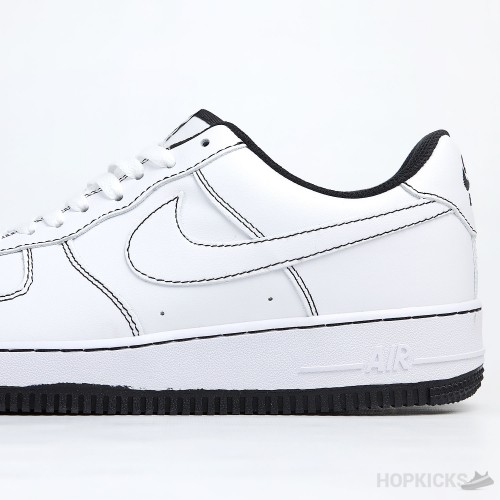 Air Force 1 Low 07 Contrast Stitch White Black