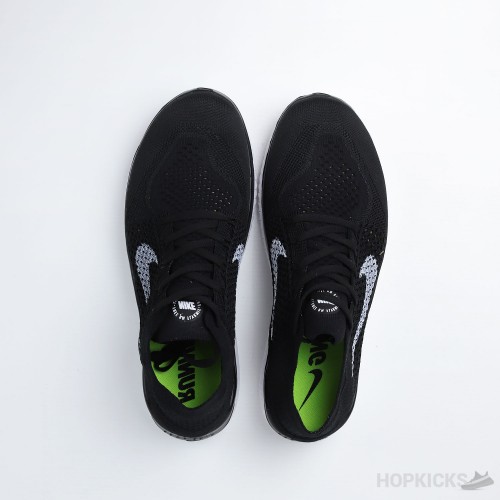 Free RN Flyknit 2018 Black White