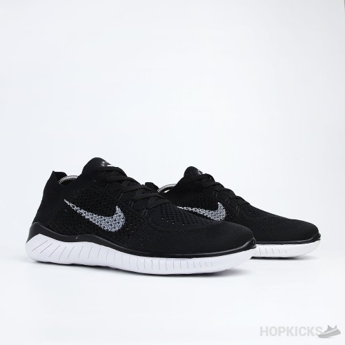 Free RN Flyknit 2018 Black White