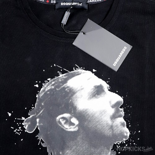 Dsquared2 Icon Ibrahimovic Logo Black T-shirt