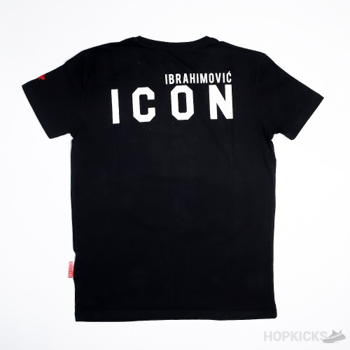 Dsquared2 Icon Ibrahimovic Logo Black T-shirt