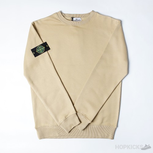 Stone Island Brushed Crewneck Antique Rose Sweatshirt