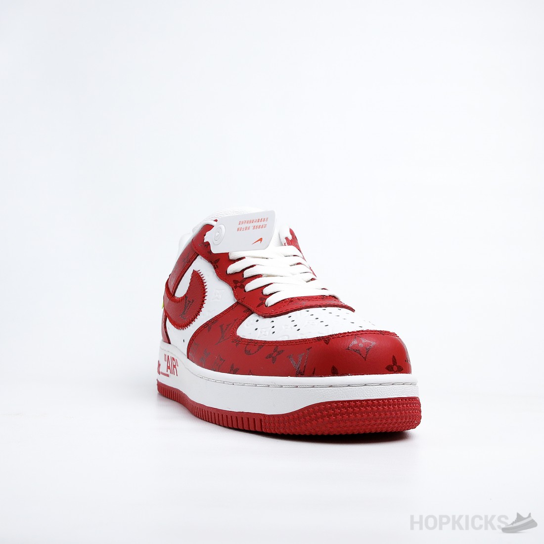 LV x Air Force 1 Low By Virgil Abloh White Red ( Premium Plus Batch)