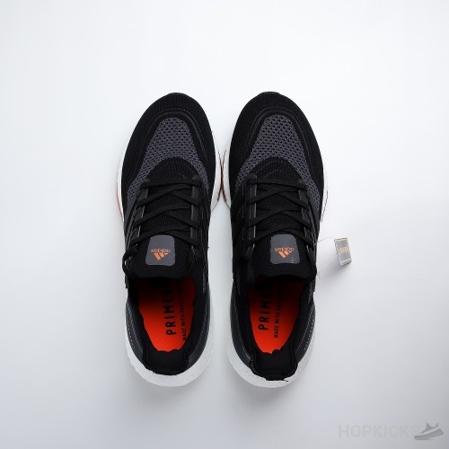 Ultra Boost 21 Black Screaming Orange (Real Boost)(Premium Batch)