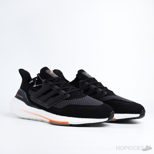 Ultra Boost 21 Black Screaming Orange (Real Boost)(Premium Batch)