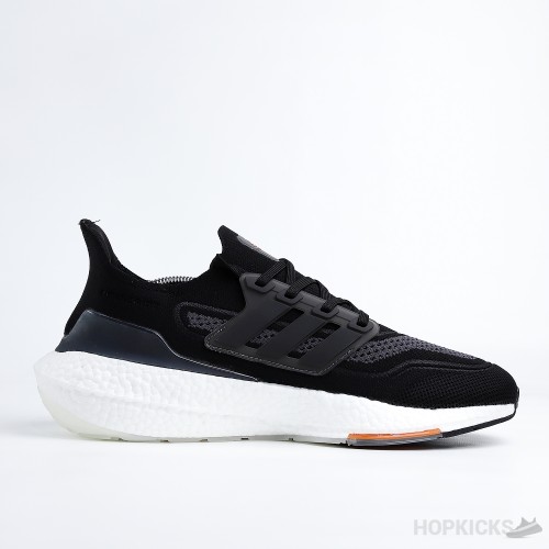 Ultra Boost 21 Black Screaming Orange (Real Boost)(Premium Batch)