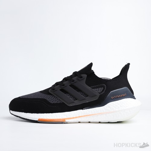 Ultra Boost 21 Black Screaming Orange (Real Boost)(Premium Batch)