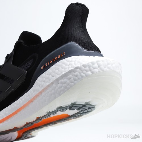 Ultra Boost 21 Black Screaming Orange (Real Boost)(Premium Batch)