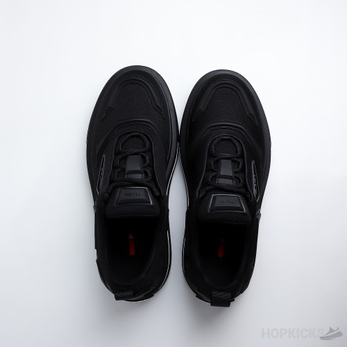 Prada Macro Re-Nylon And Brushed Leather Sneakers (Dot Perfect)