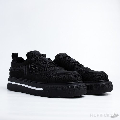 Prada Macro Re-Nylon And Brushed Leather Sneakers (Dot Perfect)