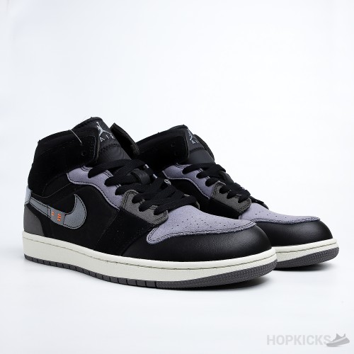 Air Jordan 1 Mid Craft Inside Out Black (Premium Plus Batch)