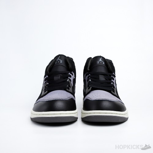 Air Jordan 1 Mid Craft Inside Out Black (Premium Plus Batch)
