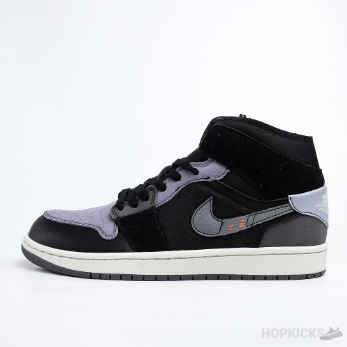 Air Jordan 1 Mid Craft Inside Out Black (Premium Plus Batch)