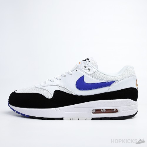 Air Max 1 White Photo Blue Black (Premium Batch)