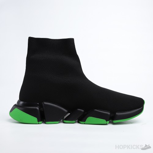 Bale*ciaga Speed 2.0 Clear Sole Black Neon Green Black