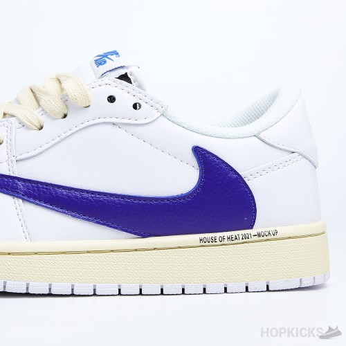 Travis Scott x Air Jordan 1 Low White Blue