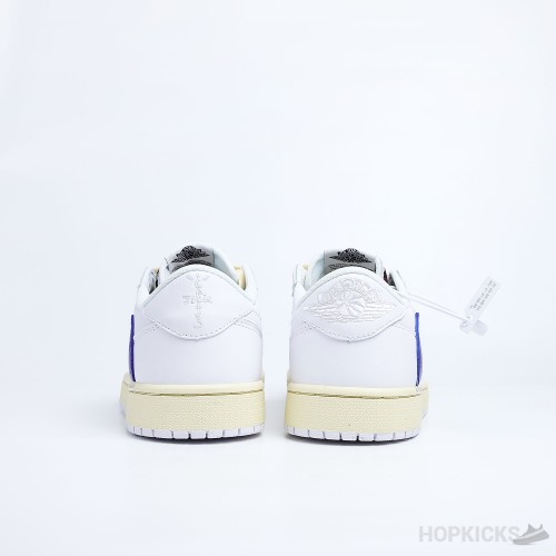 Travis Scott x Air Jordan 1 Low White Blue