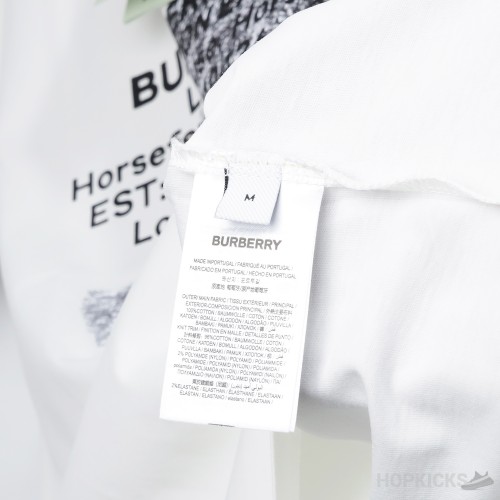 Burberry Horse Field Logo White T-Shirt