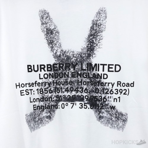 Burberry Horse Field Logo White T-Shirt