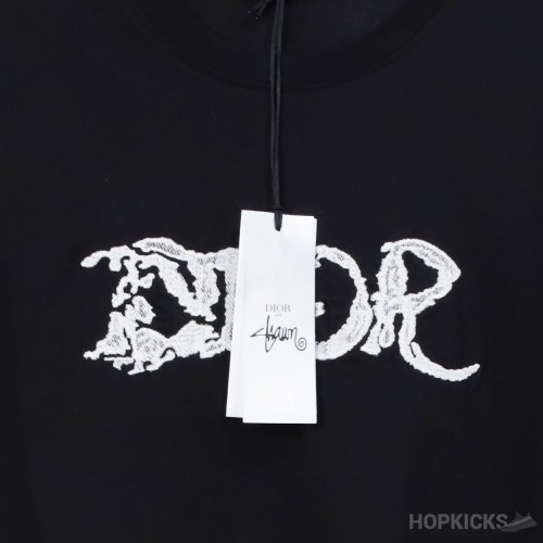 Dior X Peter Doig Oversized Logo Black T-shirt