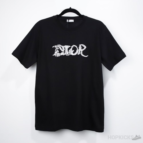 Dior X Peter Doig Oversized Logo Black T-shirt