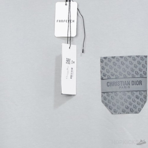 Dior Front Logo Pocket Grey Sweatshirt